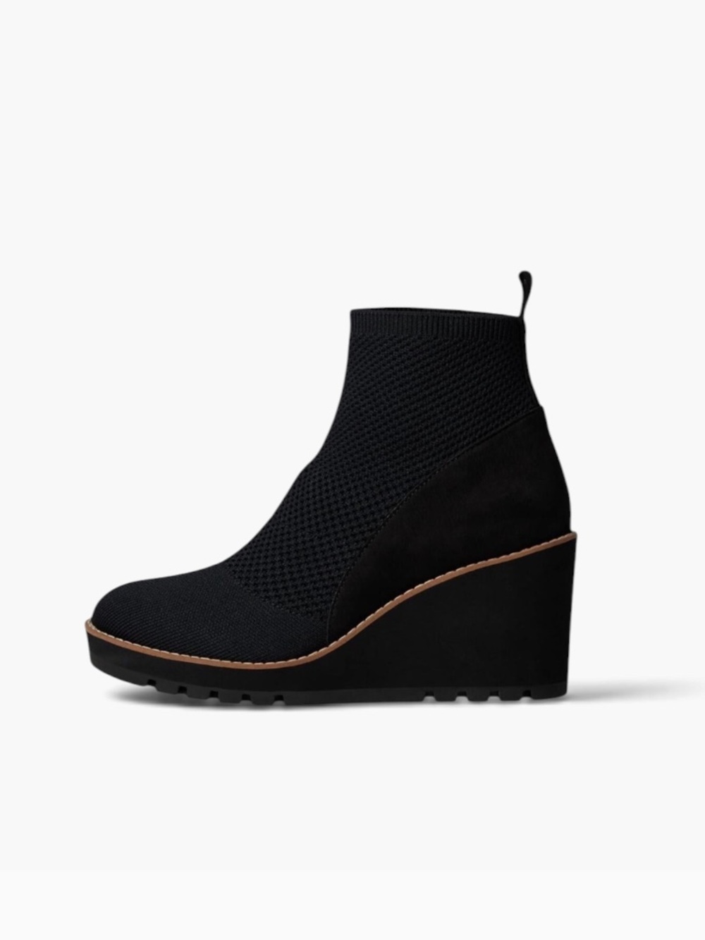 Eileen Fisher Quill Stretch Black Booties – Sz 8.5